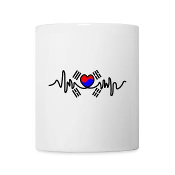 South Korea flag cardio hard stroke - Mug - white - Front