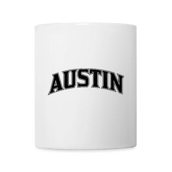 AUSTIN Arc Schriftzug Print - Tasse - Weiß - Vorne