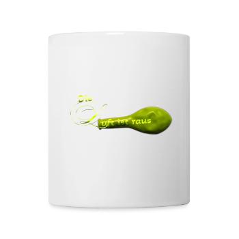 Die Luft ist raus.... - Tasse - Weiß - Vorne
