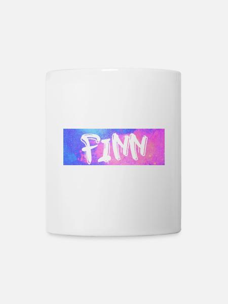 Finn: Neon-Graffiti Galaxie - Tasse - Weiß