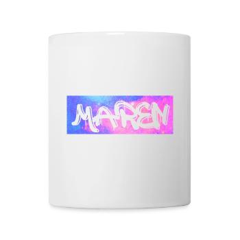 Maren Name Geschenk Geschenkidee Galaxie - Tasse - Weiß - Vorne
