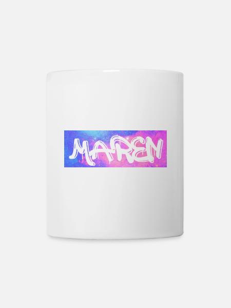 Maren Name Geschenk Geschenkidee Galaxie - Tasse - Weiß