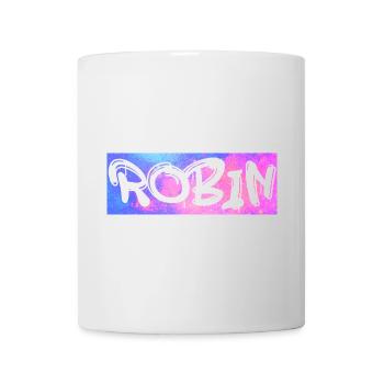 Robin Name Geschenk Geschenkidee Galaxie - Tasse - Weiß - Vorne