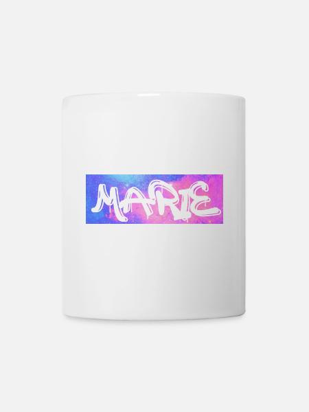 Marie Graffiti Neon Splash - Tasse - Weiß
