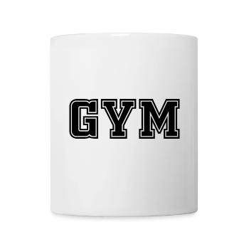 GYM Workout Muskeltraining Fitness - Tasse - Weiß - Vorne