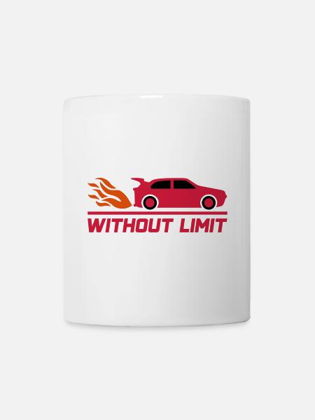 Without limit (Sportwagen) - Tasse - Weiß