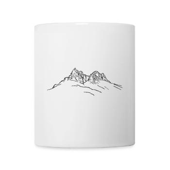 Schlern, Dolomiten, Alpen, Berge, Berg, Südtirol - Tasse - Weiß - Vorne