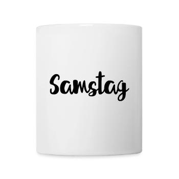 Samstag Wochenende Wochentag Woche - Tasse - Weiß - Vorne