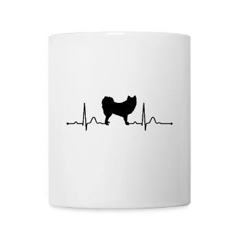 FINNISCHER LAPPHUND EKG Herzschlag Hunde Wilsigns - Tasse - Weiß - Vorne