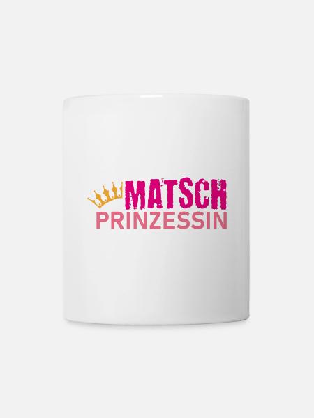 Muddy run shirt Matsch Prinzessin Laufshirt Team - Tasse - Weiß
