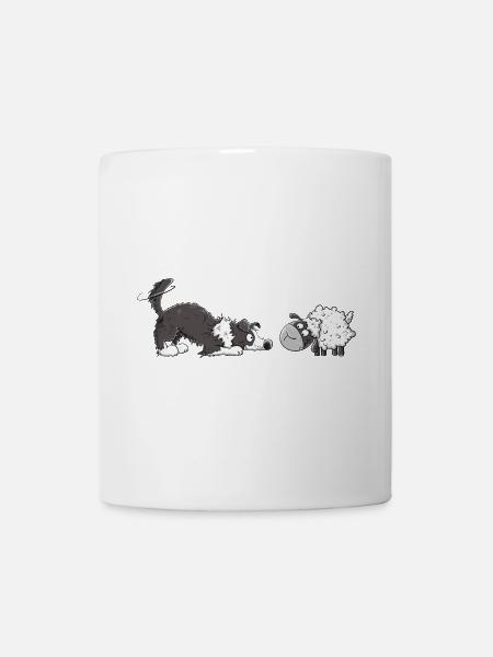 Border Collie Und Schaf I Hütehund Hund Fun - Tasse - Weiß