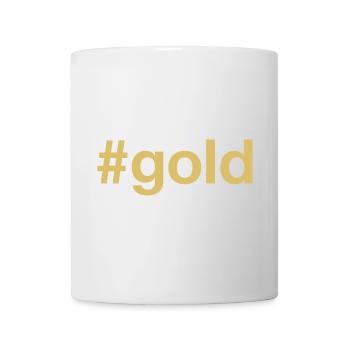 GOLD Hashtag - Mug - white - Front