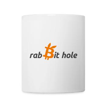 Digital Bitcoin Graph on Dark Blue - Mug - white - Front