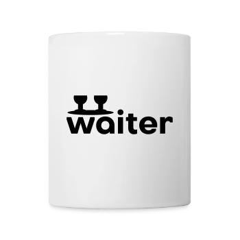 Waiter (Tablett mit zwei Weingläsern) - Tasse - Weiß - Vorne