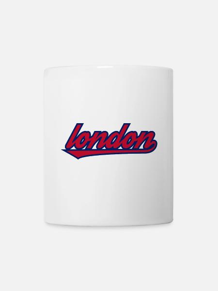 London Script Retro Unterstrich - Tasse - Weiß