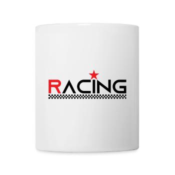 Racing Star - Rennfahrer - Auto Auto Motorrad - Tasse - Weiß - Vorne