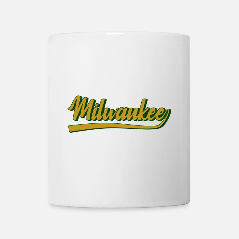 Milwaukee Script City Pride – Vintage Charm - Tasse - Weiß