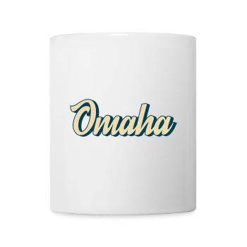 Omaha Script Retro - Tasse - Weiß - Vorne