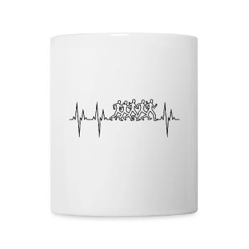 Marathon Elektrokardiogramm EKG Marathon - Tasse - Weiß - Vorne