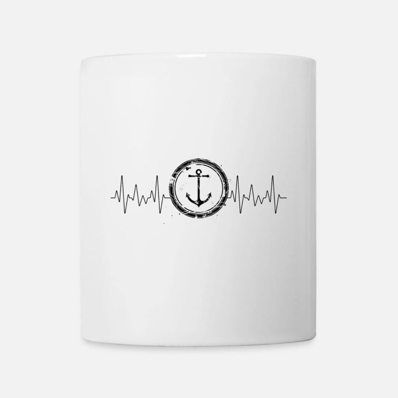 Herschlag Anker Küsten Liebe - Tasse - Weiß