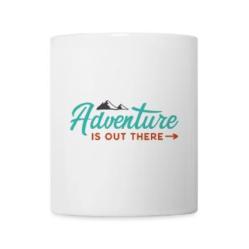Abenteuer ist da draußen - Tasse - Weiß - Vorne
