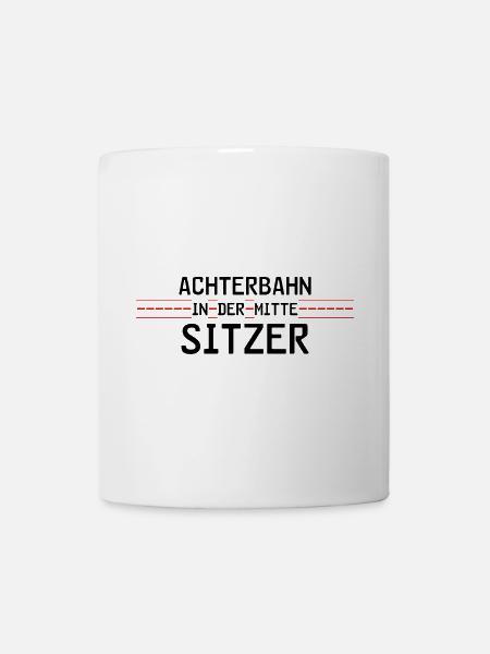 Achterbahnindermittesitzer - Tasse - Weiß