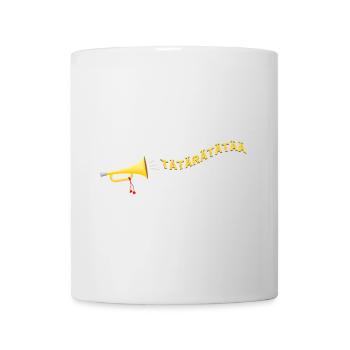 Tätärätätää mit Trompete - Tasse - Weiß - Vorne