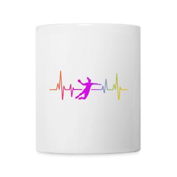 Handball Handball Joueur de handball féminin - Mug blanc - blanc - Devant