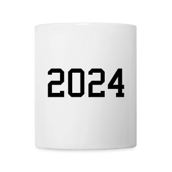 2024 white New Year's Eve black - Mug - white - Front