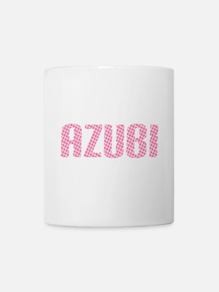 Azubi Tshirt 6 23 rosa - Tasse - Weiß