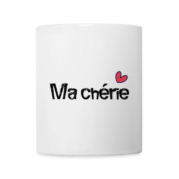 MA CHERIE. FÊTE DES MÈRES. BONNE FÊTE MAMAN. MAMAN - Mug blanc - blanc - Devant