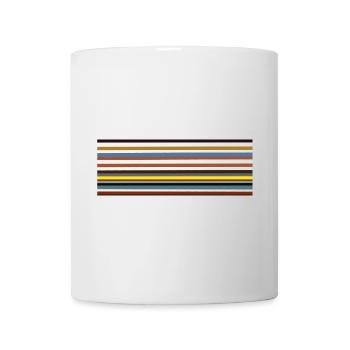 Designklassiker Streifen-Muster Vintage - Tasse - Weiß - Vorne