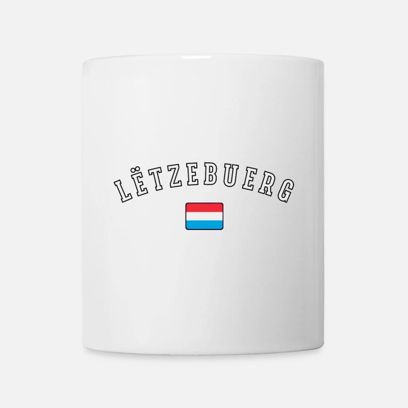Drapeau du Luxembourg - Mug blanc - blanc