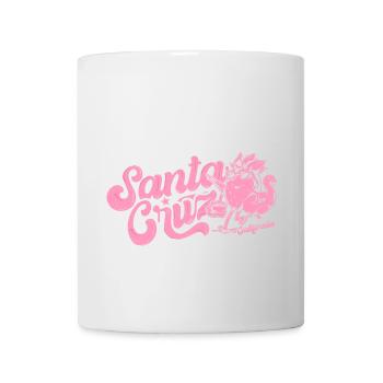 Santa Cruz Californie vintage rétro surfing ville - Mug blanc - blanc - Devant