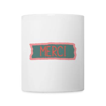 MERCI. MAÎTRESSE. MAÎTRE. MERCI MAÎTRESSE - Mug blanc - blanc - Devant