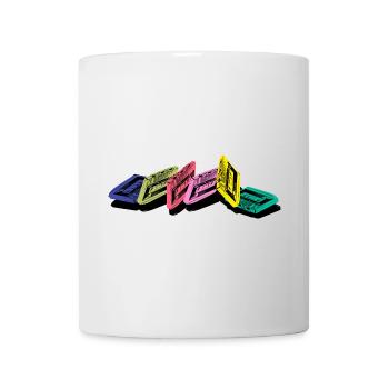 Cassette audio - Mug blanc - blanc - Devant