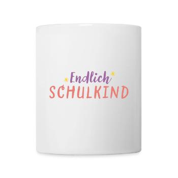 Endlich Schulkind - Tasse - Weiß - Vorne