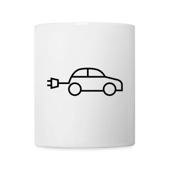 electric car e-car electric car - Mug - white - Front