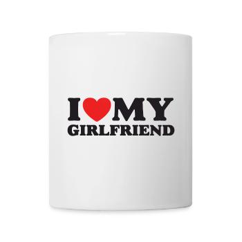 J’aime ma petite amie - Mug blanc - blanc - Devant
