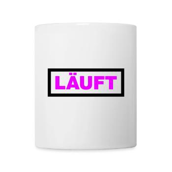 Läuft - Tasse - Weiß - Vorne