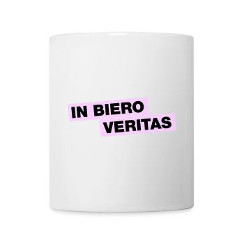 In Biero Veritas - Tasse - Weiß - Vorne