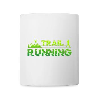 Trail Running Eagle Mountains Forest Shoes Profile Green - Mug - white - Front