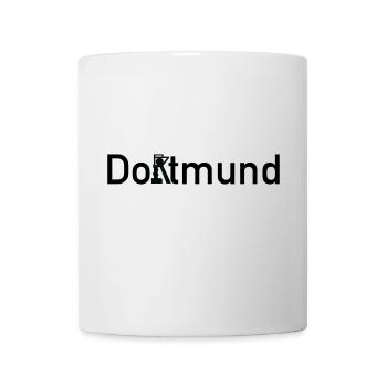 Dortmund Ortsschild Skyline mit Zeche Zollern - Tasse - Weiß - Vorne