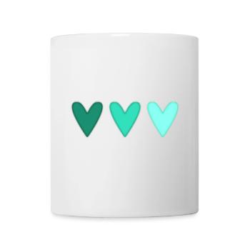 HEART. HEARTS. SAINT VALENTINE. LOVE. LOVE. COUPLE. - Mug - white - Front