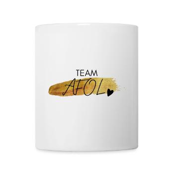 Team AFOL Gold Brush Emblem - Tasse - Weiß - Vorne