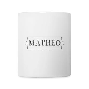 MATHEO FONT BB Petie Boy in Rahmen - Tasse - Weiß - Vorne