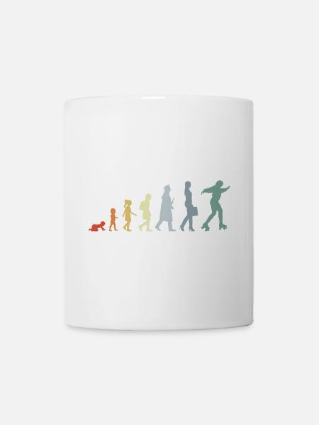 Roller Skater Evolution - Tasse - Weiß
