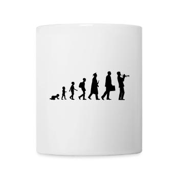 Entwicklung vom Kind zum Trompeter - Tasse - Weiß - Vorne