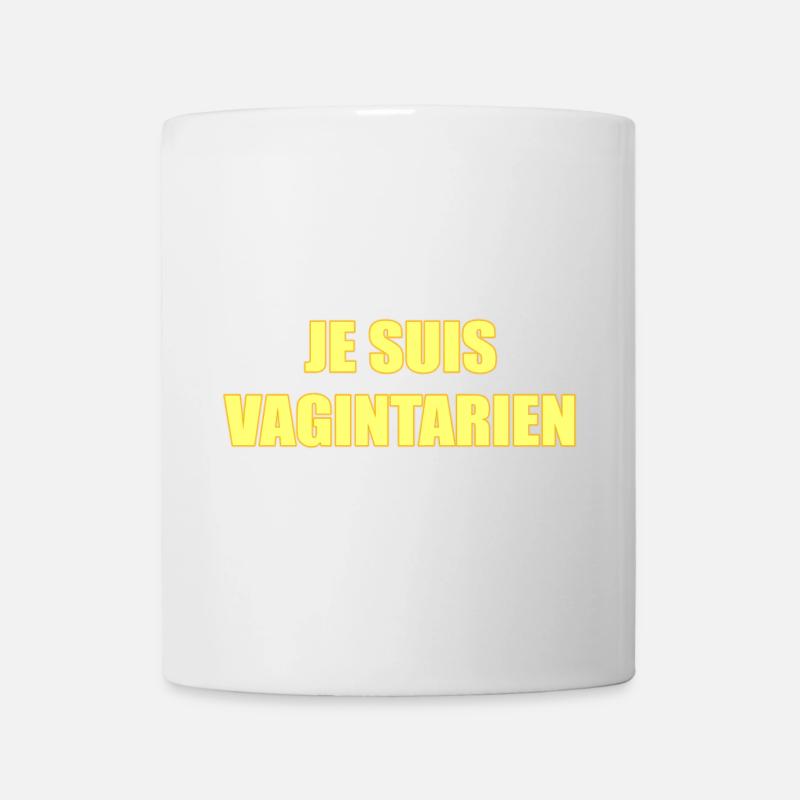 JE SUIS VAGINTARIEN - Mug blanc - blanc