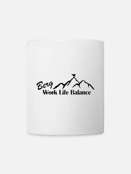 Berg Life Balance - Tasse - Weiß
